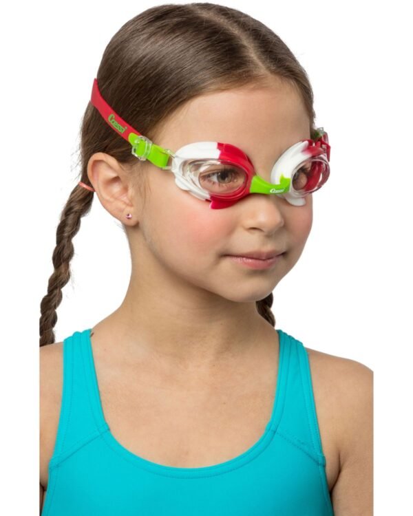 Gafas de Natación Cressi Seahorse Verde/Blanco/Rojo | Seguras y Cómodas para Niños de 4 a 8 Años - Image 3